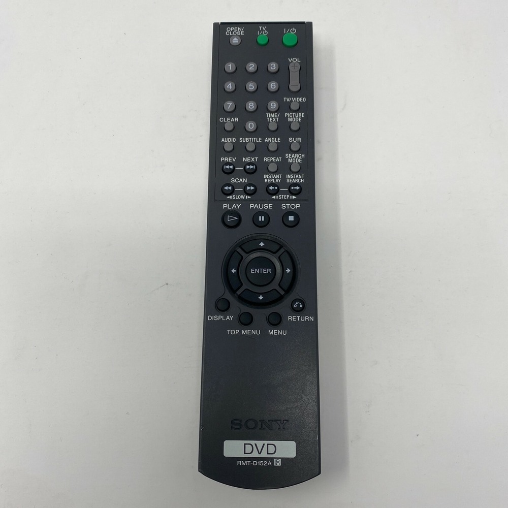 SONY RMT-D152A Remote Control DVP-NS325 DVP-NS325/B DVP-NS355 DVP-K870P Dvpk880p